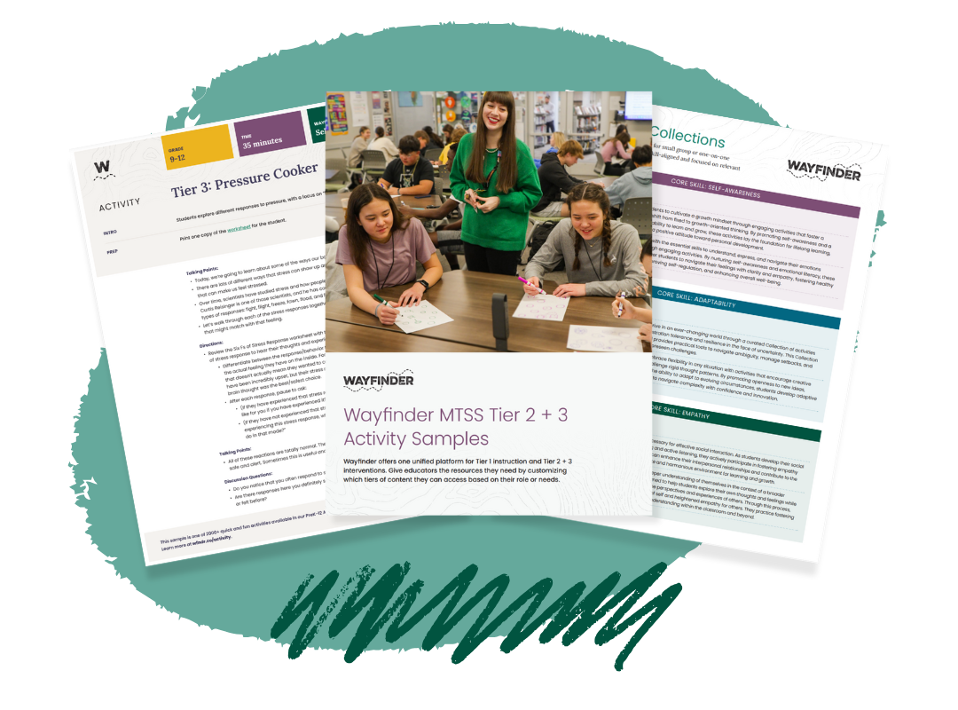 Wayfinder MTSS Tier 2 + 3 Collection for PreK-12 School Counselors