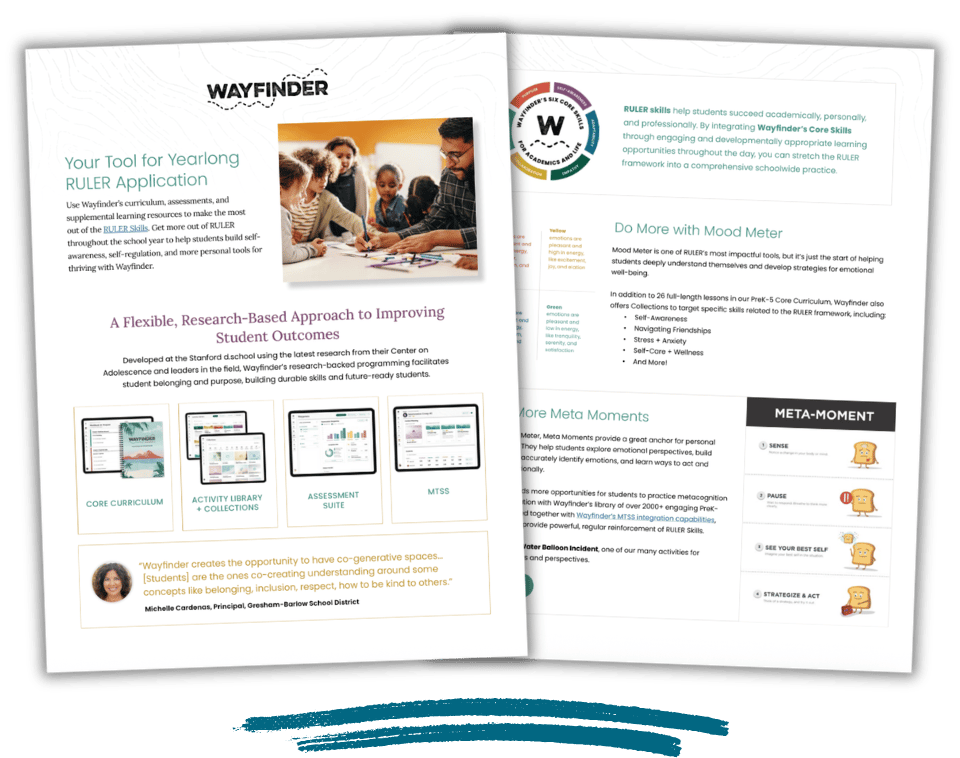 Learn more about how Wayfinder and RULER can support student growth together.