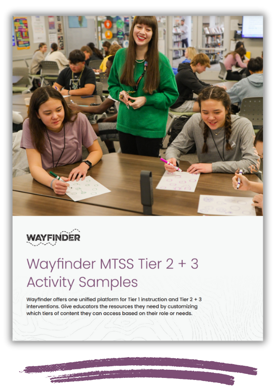 School Counselor MTSS Tier 2 + 3 Activity Samples New Cover Image
