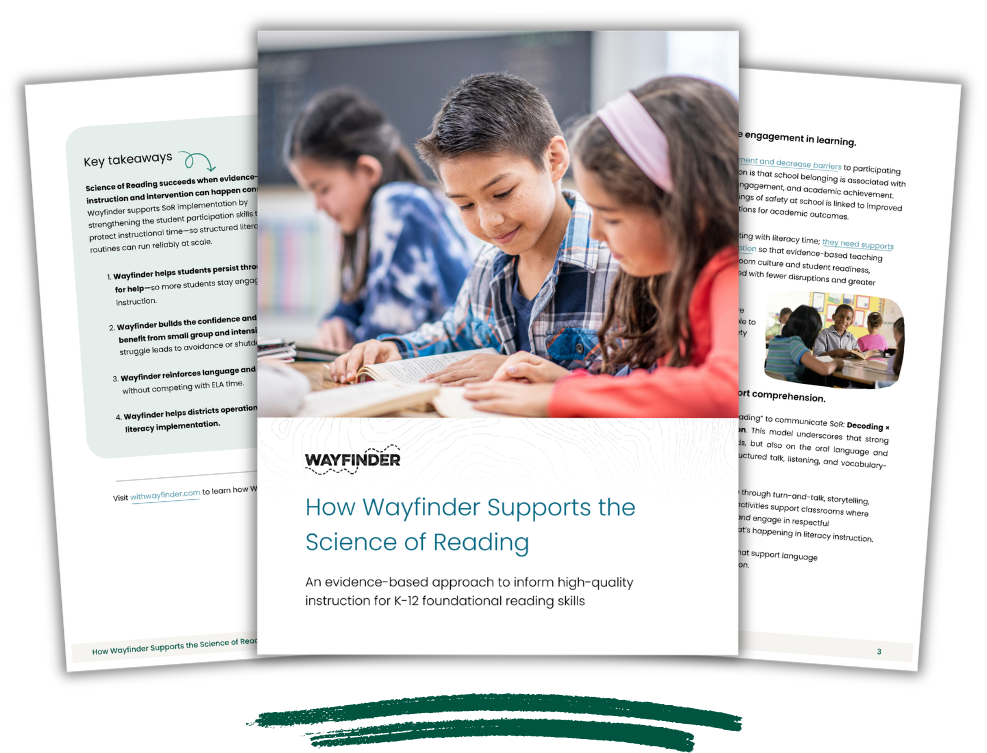 How Wayfinder Supports The Science of Reading Resource
