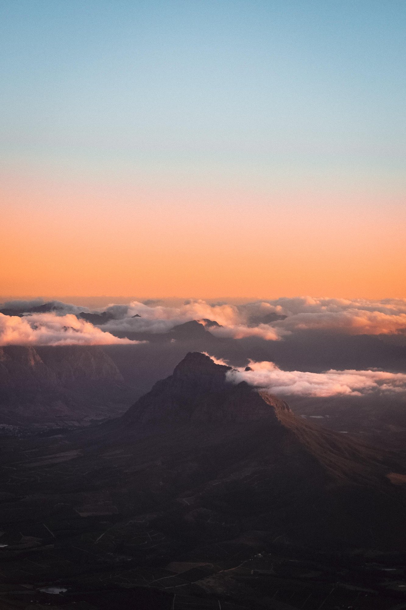 Mountain sunset