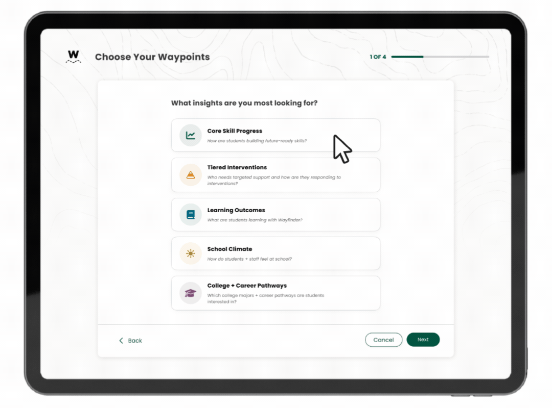New Wayfinder Waypoints to Measure What Matters Most