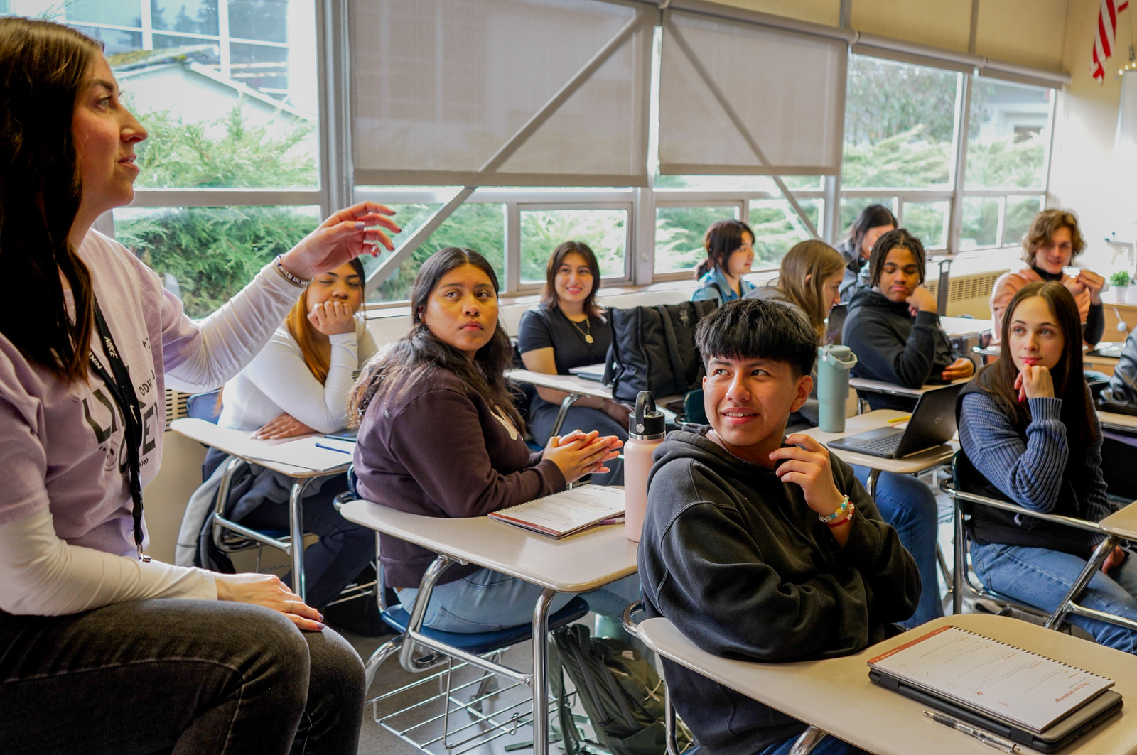 Students in a classroom