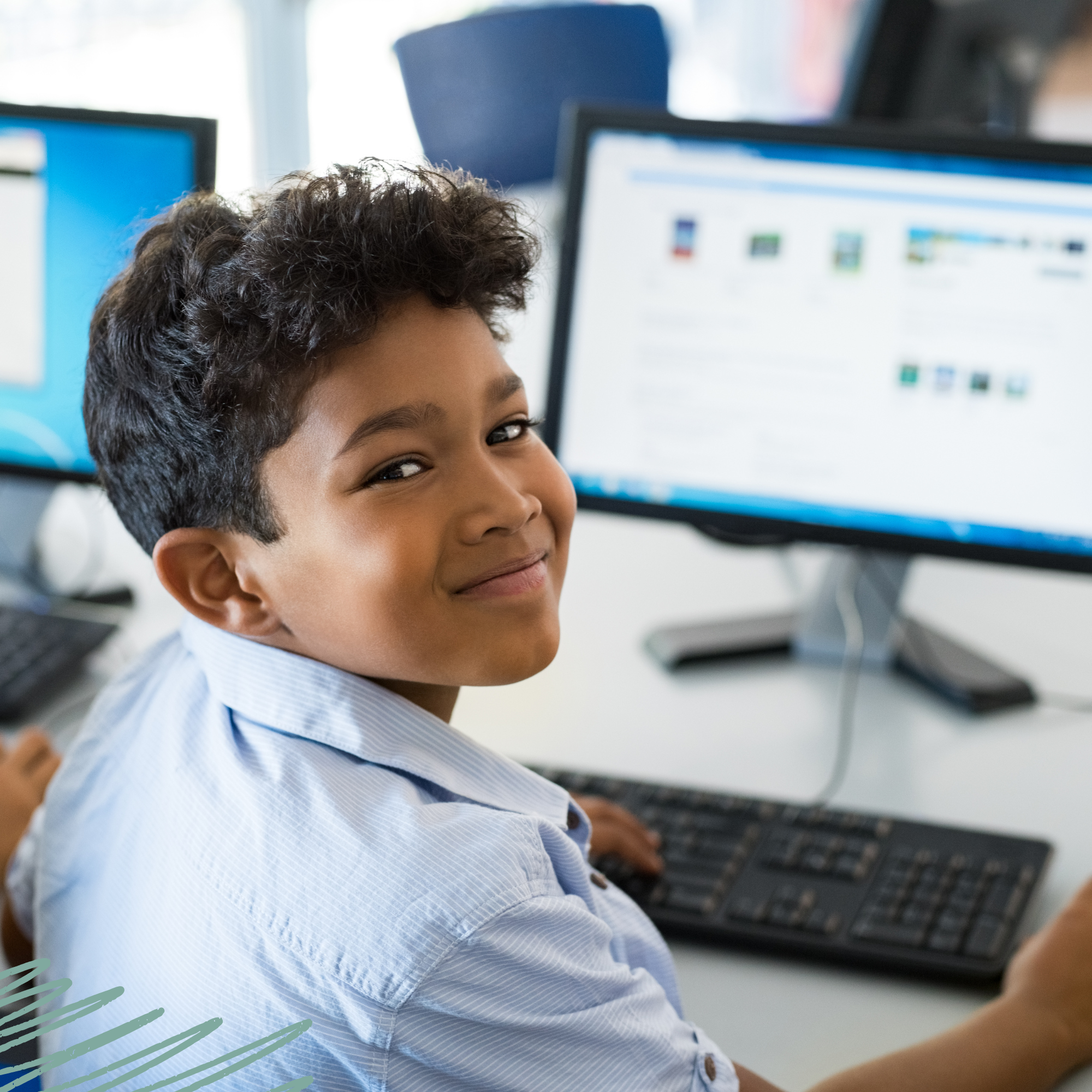 Student using AI