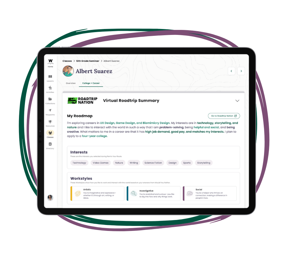 Take student career exploration further with the Virtual Roadtrip