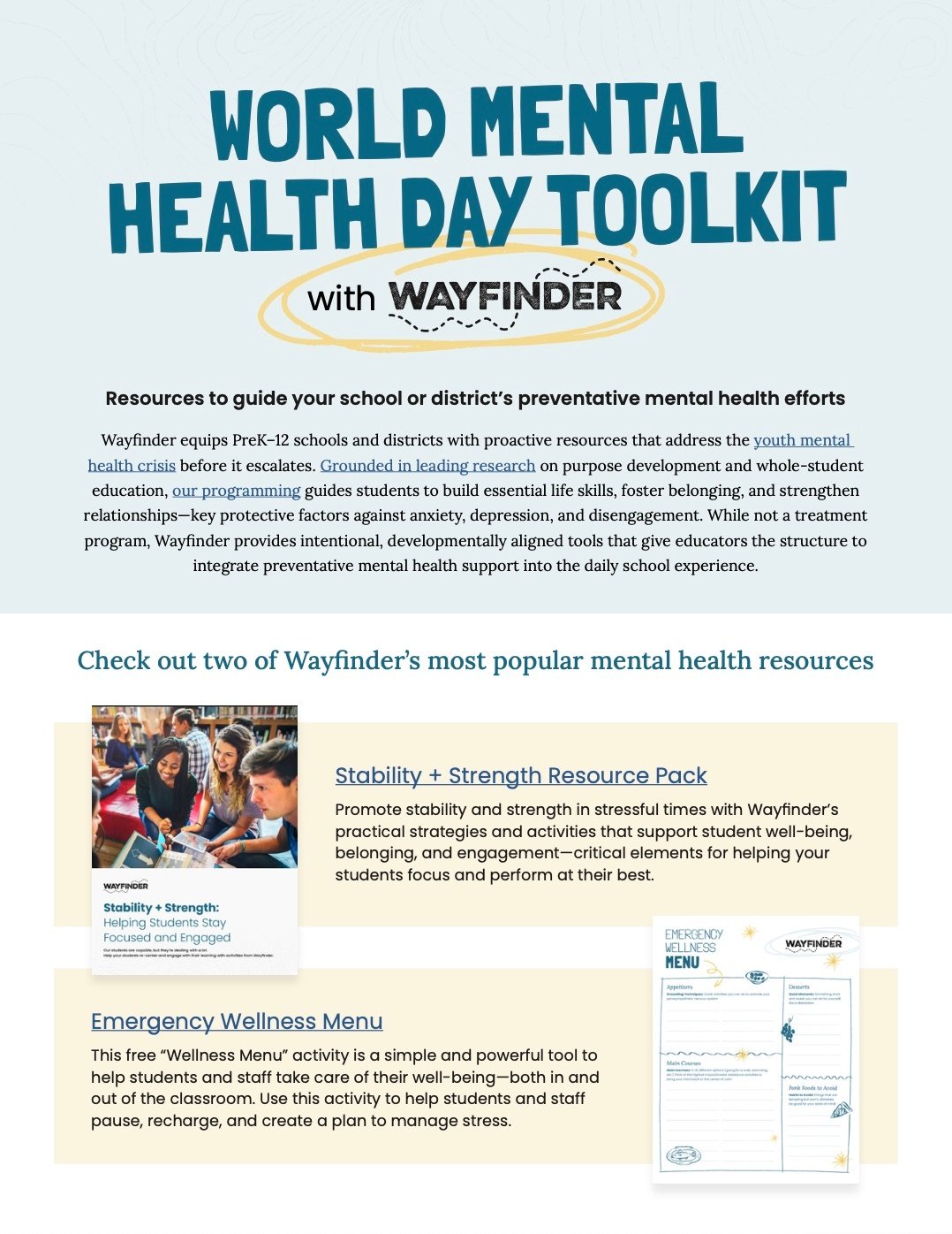 World Mental Health Day Toolkit