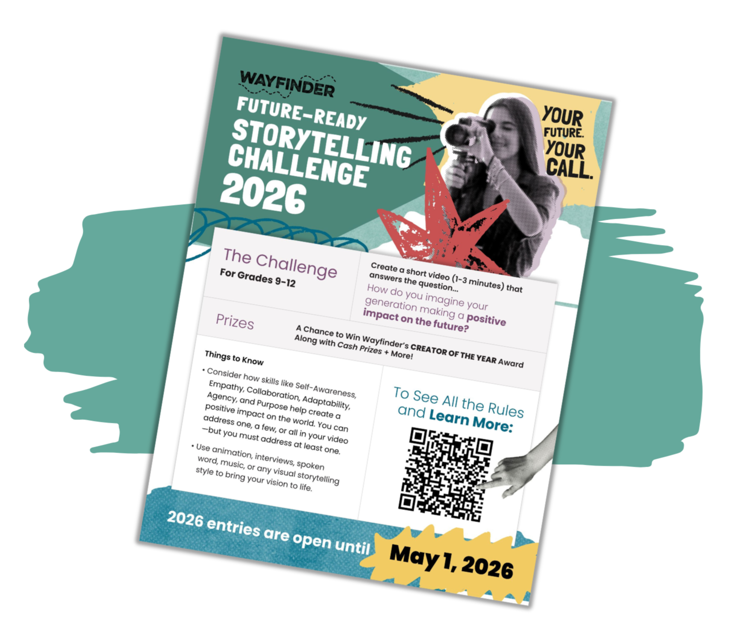 2026 Future-Ready Storytelling Contest Poster Graphic-1