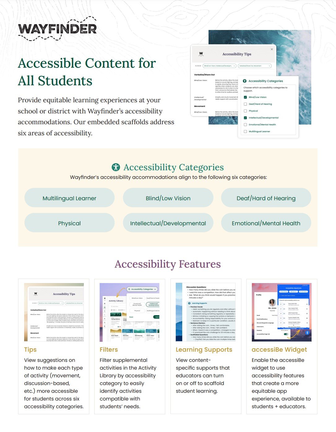 Wayfinder Accessibility Packet Cover
