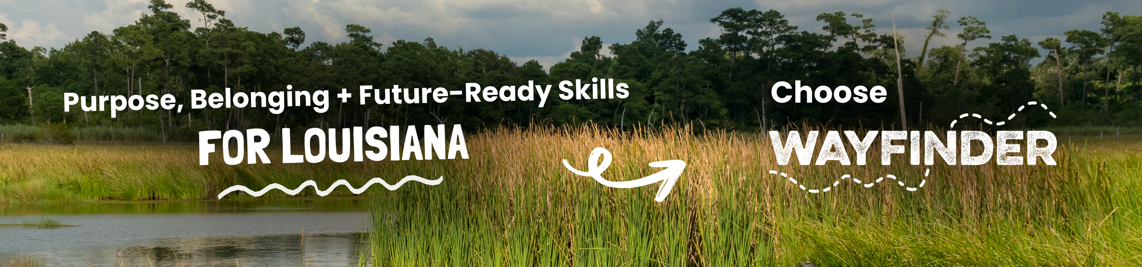 Louisiana + Wayfinder Future-Ready Skills banner Louisiana + Wayfinder Future-Ready Skills banner